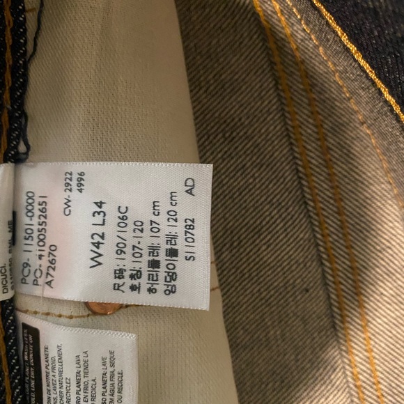 Levi’s 501 original Mens size 42x34 - Picture 4 of 8